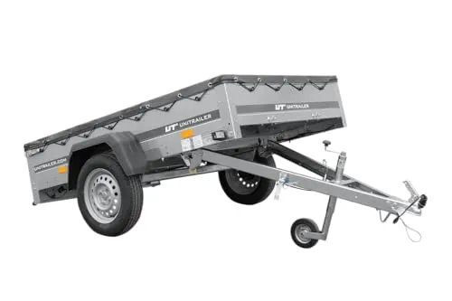 PKW Anhänger Garden Trailer 201 KIPP 750kg Flachplane - Robuster PKW Anhänger mit 750 kg Tragkraft, ideal für Gartenarbeiten und Transporte, hergestellt in Deutschland.