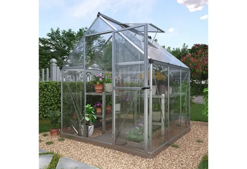 KONIFERA Gewächshaus 182 x 185 x 208 cm - Garten-Zubehör mit 4 mm Wandstärke und einem Fundamentrahmen für optimale Stabilität und Langlebigkeit, ideal für Hobbygärtner.