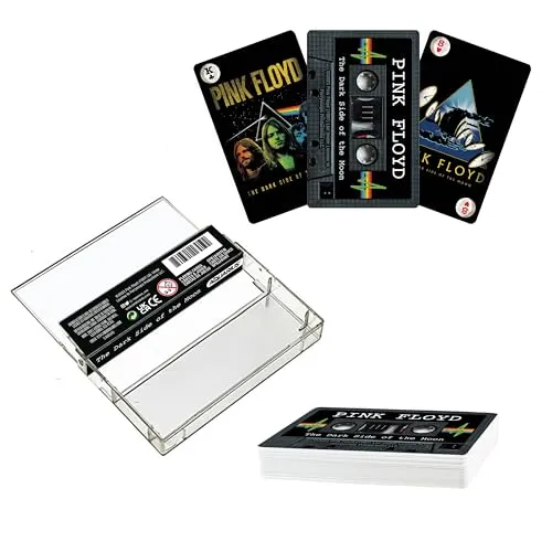 AQUARIUS Pink Floyd DSOM Spielkartenkassetten - Rosa Floyd Theme Deck für Ihre Lieblings-Kartenspiele - Offizielles Lizenzprodukt Pink Floyd Merchandise & Collectibles 2.3 x 4.3