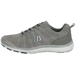Sneaker BRÜTTING "Freizeitschuh Dallas" in Grau, Gr. 40 - Modischer Sneaker aus Veloursleder mit rutschhemmender CME-Laufsohle und auswechselbarer Textileinlegesohle. Ideal für Freizeitaktivitäten und komfortabel zu tragen.
