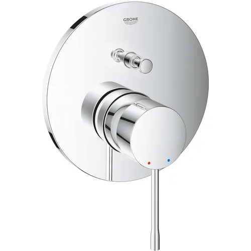Grohe Essence Fertigmontageset 24058001 - Hochwertige Unterputz Wannenarmatur - Armaturen mit SilkMove Keramikkartusche für präzise Temperaturkontrolle und StarLight Oberfläche für langanhaltenden Glanz. Ideal für moderne Badezimmer.
