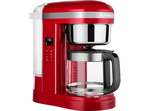 KITCHENAID 5KCM1209EER Filterkaffeemaschine Empire rot - Kaffeemaschinen mit Glaskanne – perfekter Drip-Kaffee mit vollem Aroma dank spiralförmigem Wasserauslass und individueller Kaffeestärke für jeden Geschmack.