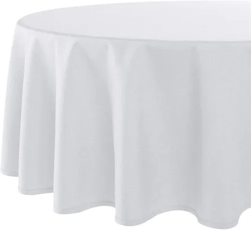 Delindo Lifestyle Tischdecke "WIEN" Gr. 6, weiß, B/L: 160cm x 220cm, 1 Stk., oval
