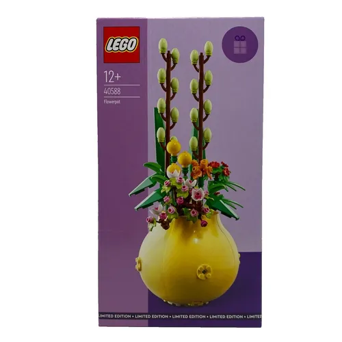 LEGO 40588 - Blumentopf Flowerpot, 292 Teile, stilvolles Sammlerstück für Gartenliebhaber