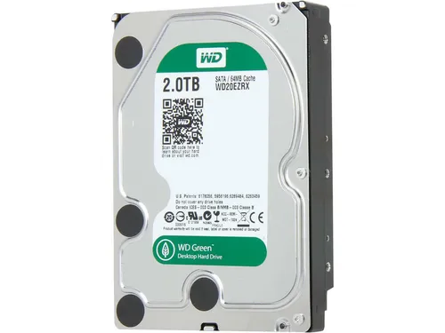 Western Digital Caviar Green WD20EZRX 2 TB Festplatte - Festplatte mit 2 TB, energieeffizient, umweltfreundlich und ideal für leisen Betrieb in PCs und externen Gehäusen.