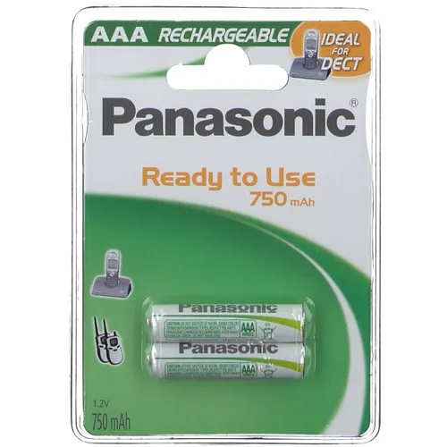 Panasonic® Ready to Use Akku Batterien Micro AAA 750 mAh - Vorgeladene 750 mAh Akkus für vielseitige Anwendungen. Ideal für hohe Ladezyklen und lange Lebensdauer, perfekt für den täglichen Einsatz.