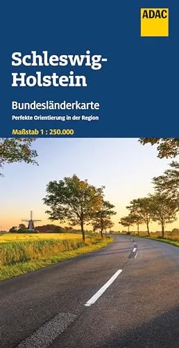 ADAC Bundesländerkarte Deutschland 01 Schleswig-Holstein 1:250.000: Straßenkarte und Autokarte