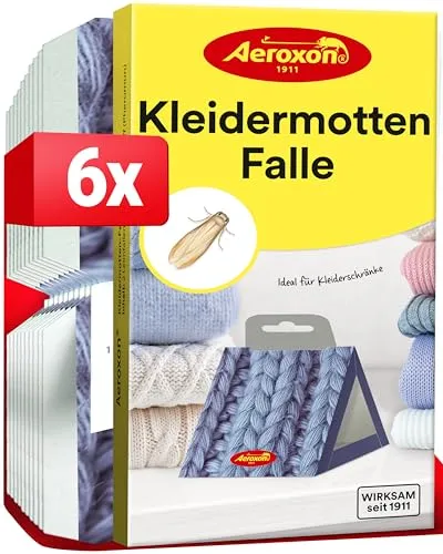 Aeroxon Kleidermotten-Falle 2er Set - Effektive Kleidermottenfalle im praktischen 2er Set, ideal zum Schutz Ihrer Kleidung. Einfach in der Anwendung und unauffällig im Einsatz.