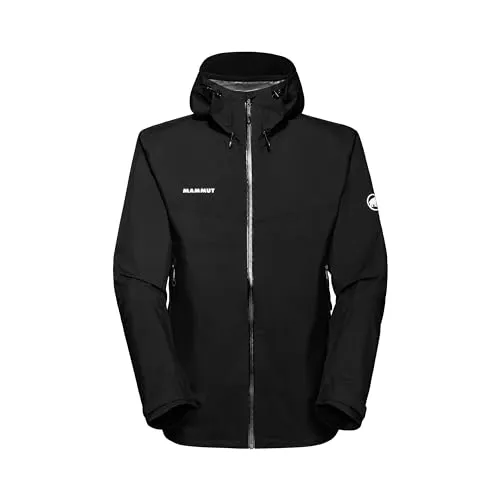 Mammut Herren Convey Tour Hooded Jacket - Wetterfeste Hardshelljacke - Funktionsjacke mit PFCec-freier Imprägnierung, GORE-TEX Gewebe für Atmungsaktivität und individuelle Anpassung durch verstellbare Kapuze.