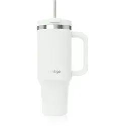 Contigo Streeterville Tumbler mit Griff Salt 1200ml - Eleganter 1200ml Tumbler für unterwegs, mit doppelwandiger Edelstahl-Isolierung für langanhaltende Kälte. 100% auslaufsicher und mit praktischem Griff – ideal für aktive Lebensstile!