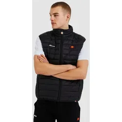ellesse Herren Bardy Weste, Schwarz, L EU - Steppweste für Herren mit durchgehendem Reißverschluss, gesticktem Logo und zwei verdeckten Seitentaschen – ideal für sportliche Aktivitäten und lässige Outfits.