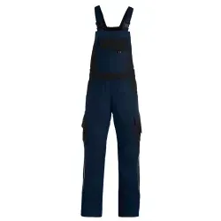 FHB® Premium Latzhose ECKHARD Twill 300, marine/schwarz 130630 , 1 Stück, Größe: 72