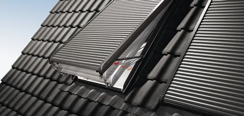 VELUX Original Rollladen Ausstellarme ZOZ 217 - Gardinenstangen & Zubehör, ideales Montagekit mit seitlichen Teleskoparmen für eine einfache und stabile Installation von Velux Rollladen.