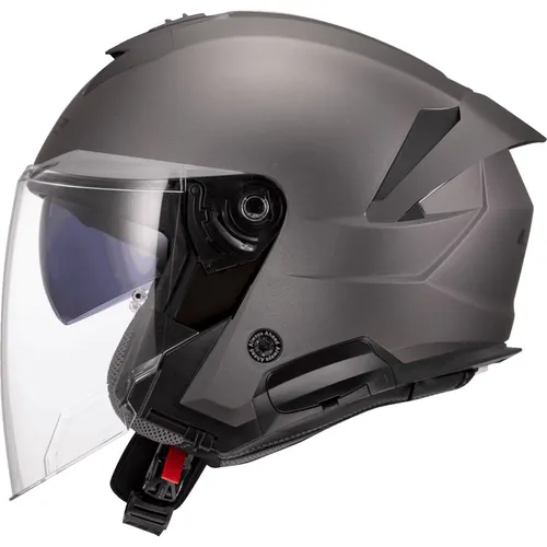 LS2 OF618 Verso II Solid Jethelm - Matt-Grau - XL - Motorradhelme mit KPA-Schale für höchste Sicherheit und Komfort. Leicht, mit Coolmax-Innenfutter für optimales Feuchtigkeitsmanagement und ausgestattet mit einem praktischen Emergency-Release-System.