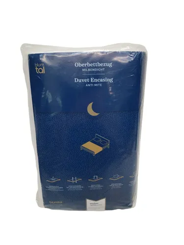 Blumtal 2er Set Milbenbezug Decke 155x200 cm - Kopfkissen & Körperkissen, ideal für Allergiker, waschbar bis 95°C für optimale Hygiene und Pflegeleichtigkeit.