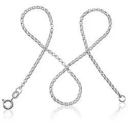 modabilé Silberkette Erbskette TENDER – Damen Halskette 50cm aus Sterling Silber 925 - Elegante 50cm Erbskette aus massivem Sterling Silber 925, glänzende Oberfläche und inkl. umweltfreundlichem Etui. Perfekt für jeden Anlass und stilvoll kombinierbar.