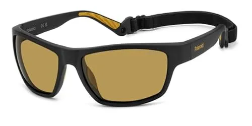 GAFAS POLAROID SPORT - MODELO: PLD 7037/S C: MATTE BLACK BLACK YELLOW EYE SIZE: 60 BRIDGE SIZE: 16 / POLARIZED: Y Körperpflege und Gesundheit