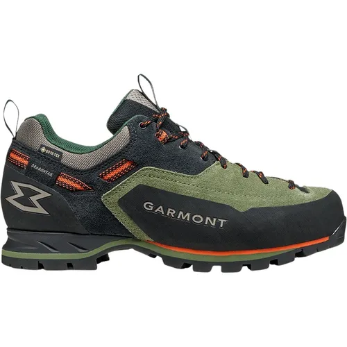 Garmont Dragontail MNT Evo GTX Herren Zustiegsschuhe – wasserdicht und stabil | Black/Olivine EU 47 - Die Garmont Dragontail MNT Evo GTX Herren Zustiegsschuhe bieten wasserdichten Schutz und hohe Stabilität. Mit griffiger Laufsohle und strapazierfähigem Obermaterial sind sie ideal für anspruchsvolle Bergtouren.