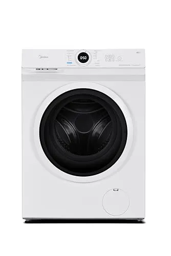 Midea MF10EW100B Waschmaschine / 10kg / 1400 U/Min/EEK A/Inverter Quattro Motor/Dampffunktion/Grosse Trommel/Nachlegefunktion/Kindersicherung/AquaStop, Weiß