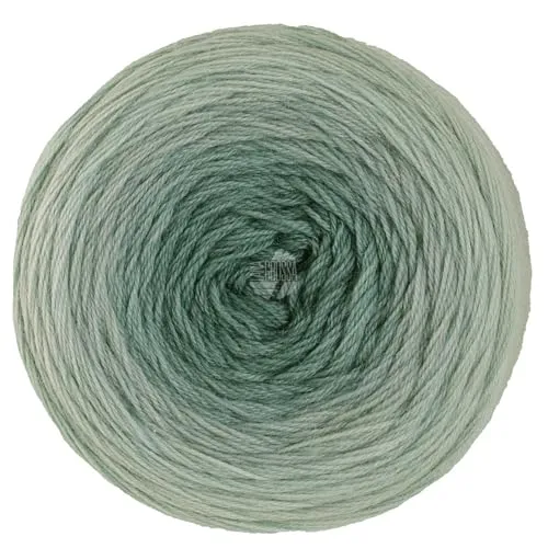 LANA GROSSA Merino Lace Aquarell | Extrafeine Merinowolle in Lace-Garnstärke im Farbverlauf bedruckt | Handstrickgarn aus 100% Schurwolle (Merino) | 100g Wolle zum Stricken & Häkeln | 800m Garn FB403