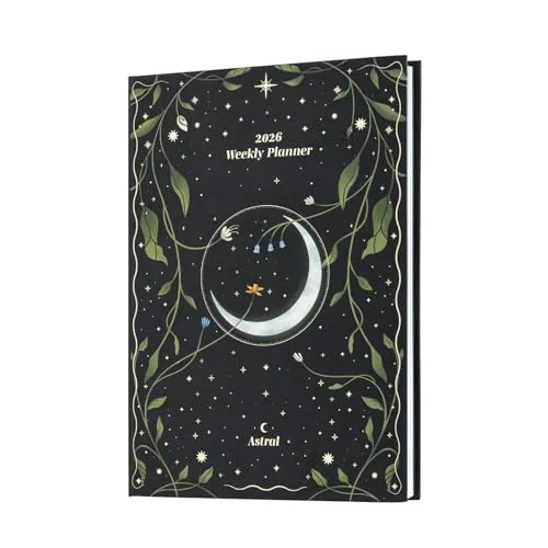 Grupo Erik Terminplaner 2025 2026 A5 Astral Horoskop Kalender 2026 Buchkalender - Terminkalender 2026 - Schulplaner 2025 2026 Schüler und Studierende - Schülerkalender 2025 2026 Ringbuch A5, Grün