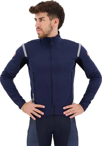 Castelli Perfetto Ros 2 Jacke Blau S Herren - Sportjacke mit GORE-TEX INFINIUM™ WINDSTOPPER® für optimalen Windschutz und Atmungsaktivität, perfekt für Radsport bei wechselhaftem Wetter.