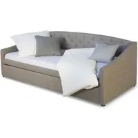 Homestyle4u 1924 Polsterbett 90x200 cm - Modernes Schlafsofa mit Bettkasten und 2 Liegeflächen, ideal für Gästezimmer oder Jugendzimmer, inklusive Ausziehbett und Lattenrost.