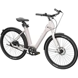 CRIVIT Urban E-Bike Y – Elektro Fahrrad mit 70 km Reichweite - E-Bike mit leistungsstarkem 360 Wh Akku, intuitivem Drehmomentsensor und wartungsfreiem Carbon-Riemen. Ideal für komfortable Fahrten in der Stadt.