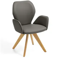 NIEHOFF GARDEN Esszimmerstuhl Colorado Trend-Line - Eleganter Esszimmerstuhl aus massivem Eichenholz in Bianco. Mit hoher Belastbarkeit von bis zu 142 kg und einem modernen Design, ideal für jedes Esszimmer.