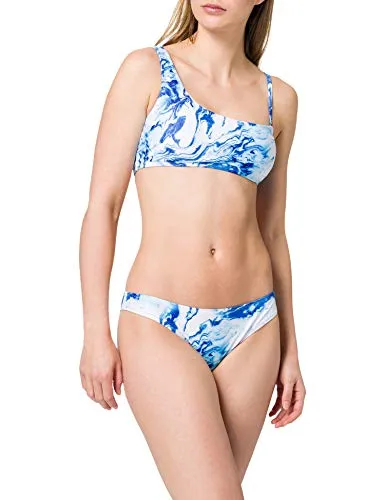 Urban Classics Damen TB4108-Ladies Asymmetric Tank Top Bikini-Set - Stylisches Bikini-Set im Batik-Look mit asymmetrischem Top und herausnehmbaren Cups, ideal für trendbewusste Frauen.