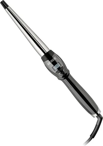 Moser Profi-Lockenstab konisch Titanium 4437 CurlPro2 Conical - Haarstyling - Professioneller Lockenstab mit konischer Form für vielseitige Lockenstyles, ausgestattet mit hochwertiger Titanium-Beschichtung für optimale Wärmeverteilung.