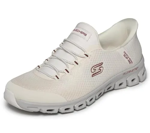 Skechers Damen-Sneaker Glide-Step-Vibey Hands Free Slip-ins, 40 EU - Bequeme Damen-Sneaker mit innovativem Heel Pillow für optimalen Halt. Die Air-Cooled-Memory-Schaum Einlegesohle sorgt für Komfort, während die Glide-Step-Zwischensohle jeden Schritt unterstützt.
