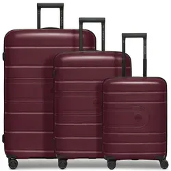 REDOLZ Hartschalen Koffer-Set 3-teilig | Leicht & Dehnbar - Koffer | 3-teiliges Set mit 6 cm Dehnfalte für mehr Stauraum, aus leichtem Polypropylen mit TSA-Schloss und 4 robusten Doppelrollen für müheloses Reisen.