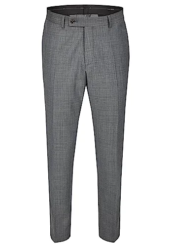 Daniel Hechter Modern Fit Herren Anzughose Grey (920) - Elegante Anzughose im Modern Fit mit zweifarbigem Struktur-Gewebe. Ohne Bundfalte für einen modernen Look. Ideal für stilbewusste Männer.