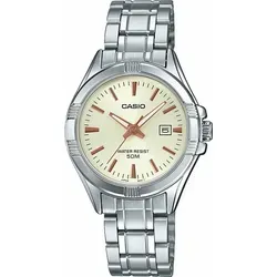 Casio Uhr Collection LTP-1308D-9AVDF - Damen Armbanduhr mit elegantem Edelstahlarmband, Quarzwerk und 5 atm wasserdicht. Ideal für jeden Anlass.