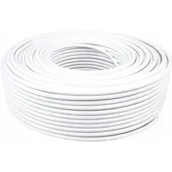 Koaxialkabel Antenne TV Kabel 6,8mm 100m - Hochwertiges 100 m Koaxialkabel mit 6,8 mm Durchmesser, ideal für TV- und Satelliteninstallationen. Hohe Abschirmung schützt das Signal vor Störungen und sorgt für zuverlässige Übertragung.