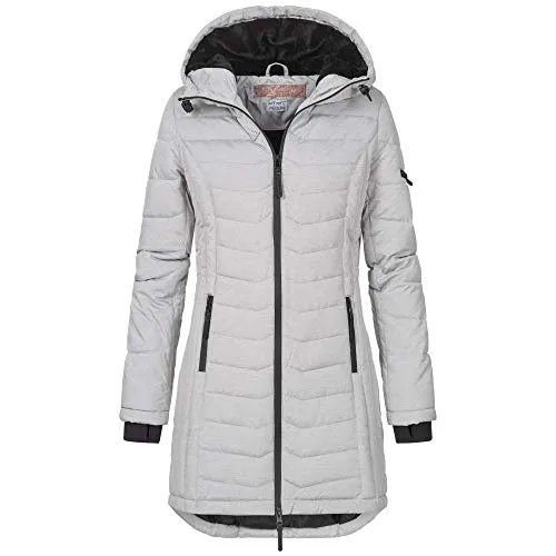 Sublevel Damen Jacke - Sportlicher Steppmantel mit Kapuze - Funktionsjacken für jeden Anlass - wärmt stilvoll mit figurbetontem Schnitt und gefütterter Kapuze. Ideal für schicke oder lässige Looks!