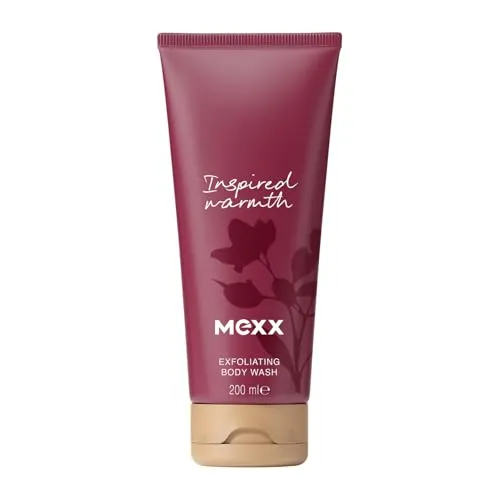 Mexx Inspired Warmth Duschpeeling, fruchtiges Körperpeeling mit stimmungsaufhellenden Eigenschaften, 200 ml
