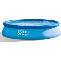 INTEX Easy Quick Up Pool 396x84cm - Runder Quick-Up-Pool mit einem Durchmesser von 396 cm, aus robustem SUPER-TOUGH® Material, ideal für Familien mit bis zu 5 Personen und einfacher Aufbau.