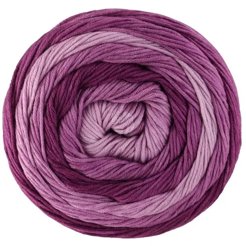 LANA GROSSA Gomitolo Tono | Wolle in dezenten Ton- in-Ton Farbverlauf in fruchtigen Farben | Handstrickgarn aus 100% Baumwolle (Bio) |100g Wolle zum Stricken & Häkeln | 360m Garn FB 1038