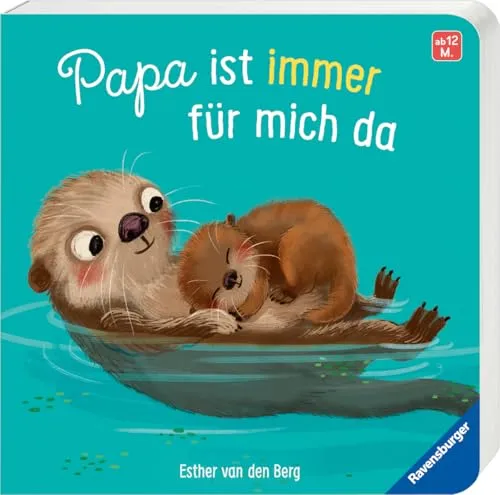Papa ist immer für mich da - liebevolles Geschenk für Väter, Pappbilderbuch über die starke Bindung zwischen Vater und Kind - ab 12 Monaten