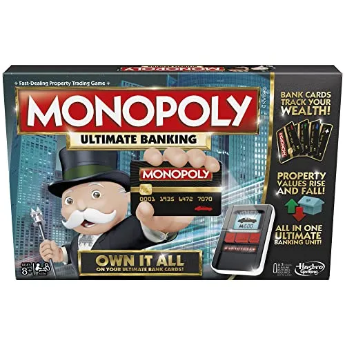 Monopoly - HSBB6677 Brettspiel, Originalversion für spannende Spielabende - Gesellschaftsspiel mit innovativer Tap-Technologie für schnelles, bargeldloses Spielen und spannende Eventkarten für unvergessliche Spielerlebnisse.