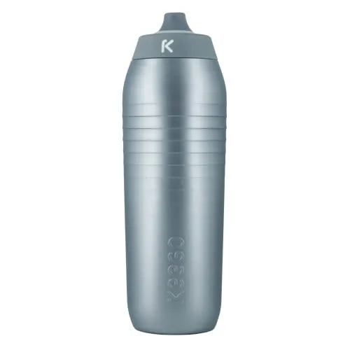 Keego Bottle Silber Stardust 750 ml - Die Keego Bottle ist eine leichte, einhändig bedienbare Trinkflasche mit Titan-Beschichtung für unverfälschten Geschmack. Ideal für Sport und unterwegs!