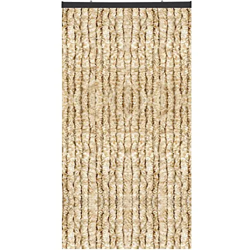 Arsvita Türvorhang Flauschvorhang 80cm - Blickdichter Insektenschutz Fadenvorhang für Balkon und Terrasse, 80 cm Breite, einfach zu kürzen und ideal für stylische Akzente im Außenbereich.