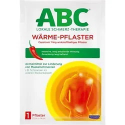 ABC Wärme-Pflaster Capsicum - Bewegungsapparat-Medikamente mit langanhaltender Schmerzlinderung durch Cayennepfeffer-Extrakt, ideal für unterwegs und zur Förderung der Mikrozirkulation.