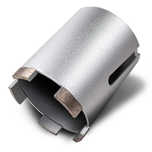 Amboss Silver Force Premium Diamant Dosensenker Ø 82 mm - Hochwertiger Senker für Mauerwerk und Ziegel mit 90 mm Nutzlänge. Ideal für präzise Bohrungen von Steckdosen und Verteilerdosen - perfekt für Profis!
