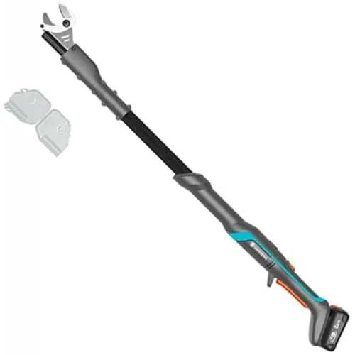 Gardena Akku-Baumschere EasyCut 110 - 18V P4A Set für müheloses Schneiden bis 2,5 m Höhe, ergonomischer Griff und langlebige Klingen