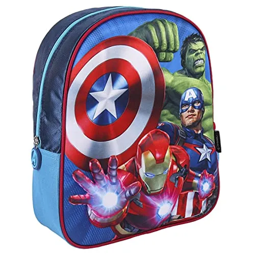 CERDÁ LIFE'S LITTLE MOMENTS Unisex niños The Bosillo Unico Mochila infantil 3D de Avengers-Licencia Oficial Marvel, Rojo