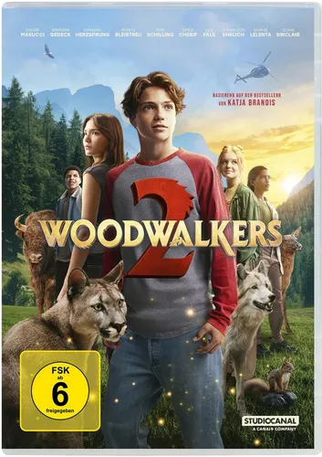 Woodwalkers 2 (DVD) - Ein spannendes Abenteuer an der Clearwater High! Carag und seine Freunde kämpfen gegen die Bedrohung des Naturschutzgebiets und finden unerwartete Hilfe. Erlebe Freundschaft und Mut in dieser fesselnden Fortsetzung!
