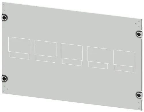 Siemens SIVACON S4 Blende 8PQ2045-8BA11 - Schaltschrank-Systeme, hochwertige Blende in grau (RAL 7035) für zuverlässige und sichere Anwendungen, Breite 800 mm, Höhe 450 mm, ideal für industrielle Nutzung.